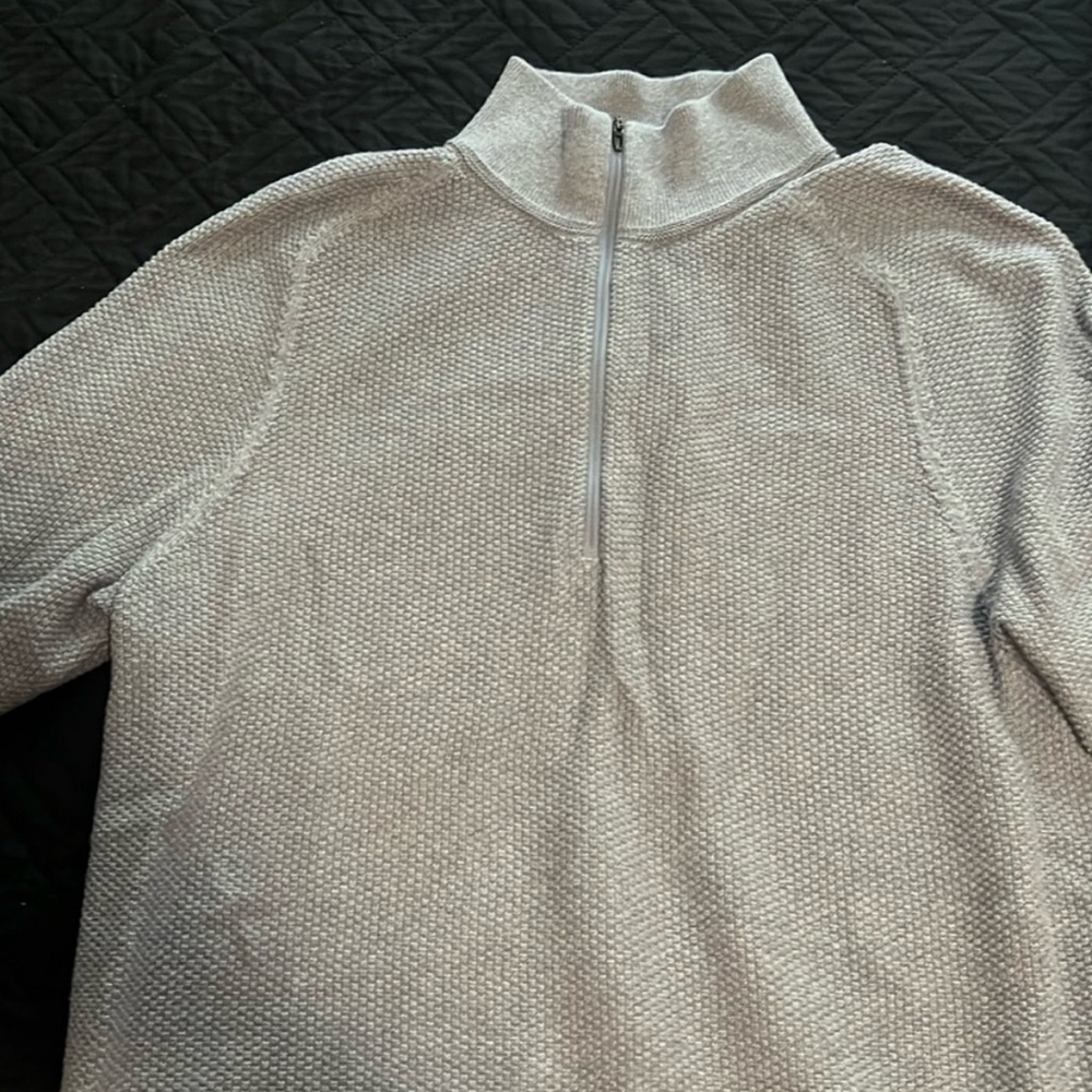 Lululemon Athletica Sweaters | Lululemon Textured Knit Half Zip Sweater Men’s M